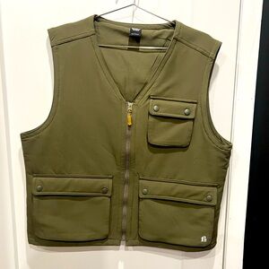 Men’s L Bonobos olive-green insulated vest